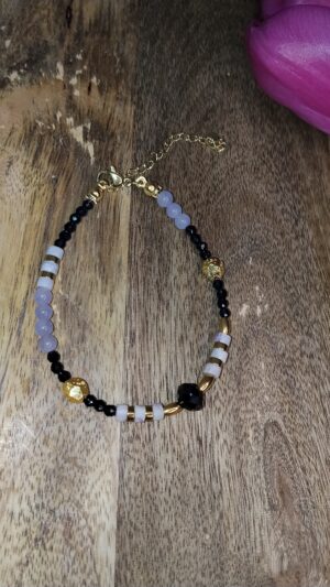Komplet Biżuterii „Wieczorna Mgła” – Akwamaryn, Spinel i Chalcedon